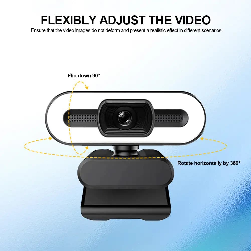 Full HD 1080P 2K 4K Webcam with Microphone PC Laptop Auto Focus Webcam Live Streaming Flexible Live Broadcast and Light Webcams