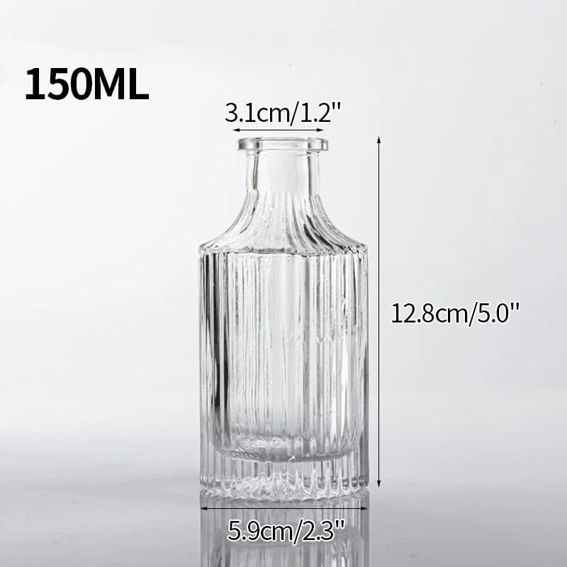 Clear Glass Minimalist Flower Vase