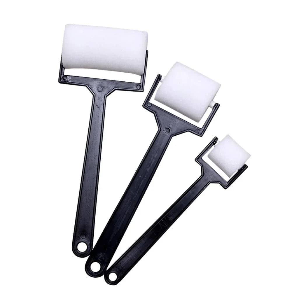 Sponge Paint Roller Brush Set, 3-Piece