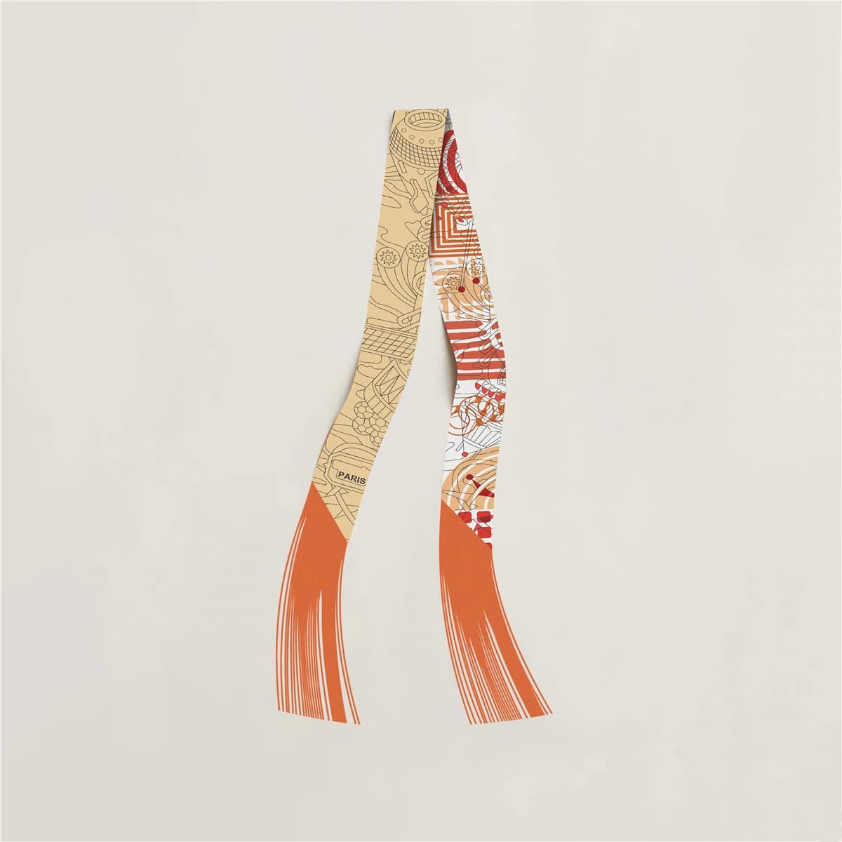 Tassel Scarf Fashion Design Women Scarf Brand Silk Scarf Hair Headband Foulard Skinny Bag Scarves Neckerchief Handbag Decoration