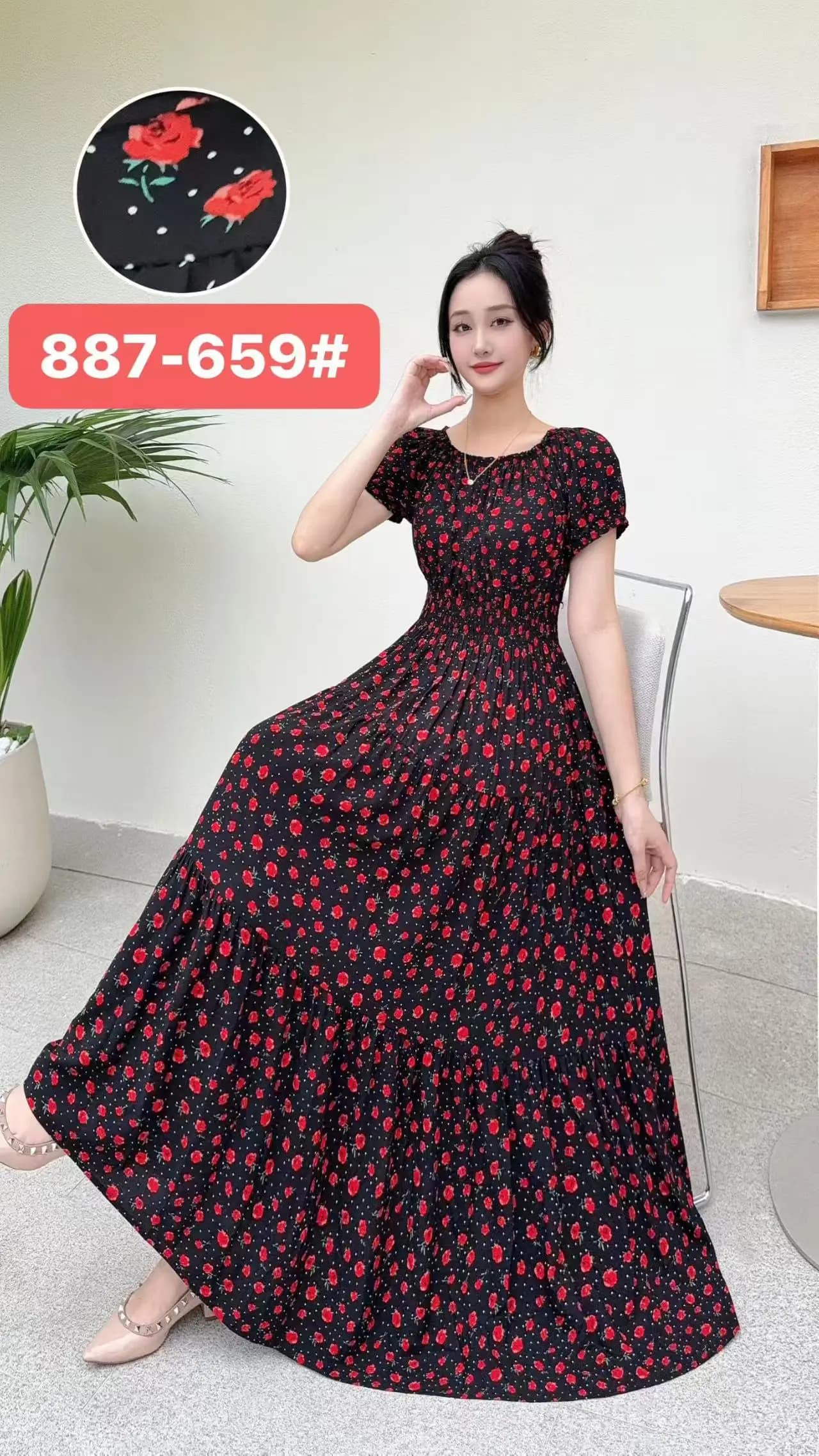 Bohemian Floral Maxi Dress