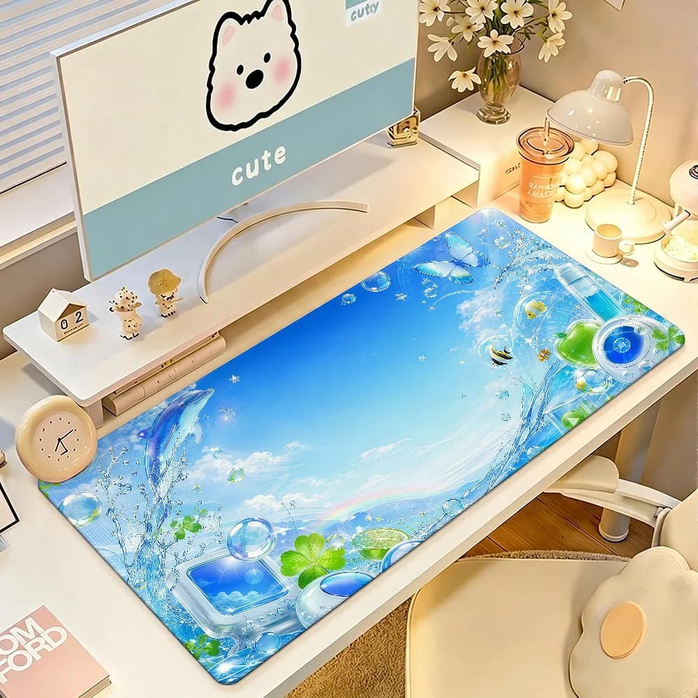 Large Gaming Mouse Pad with Stitched Edges