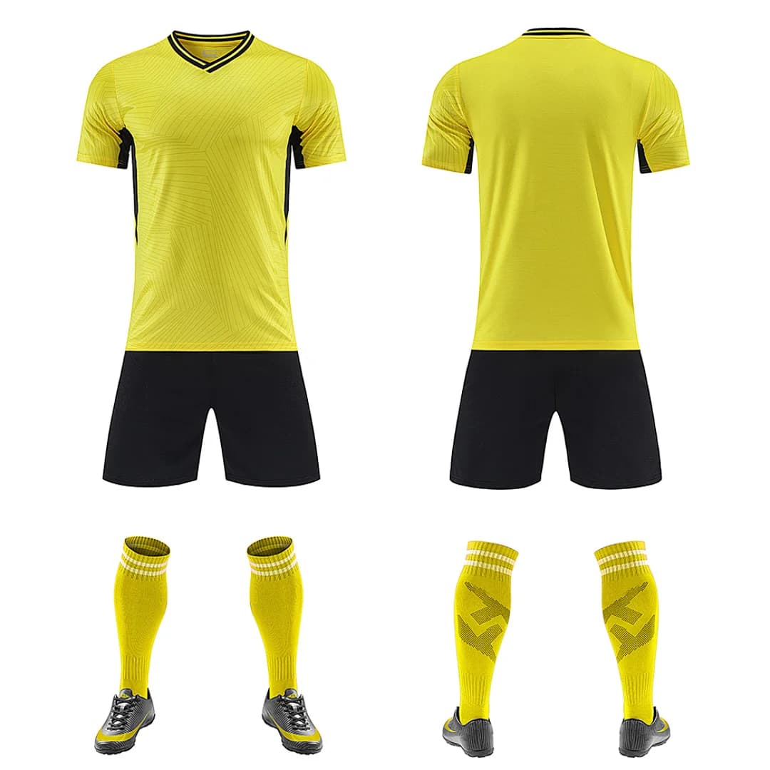 Unisex Blank Soccer Jersey Set
