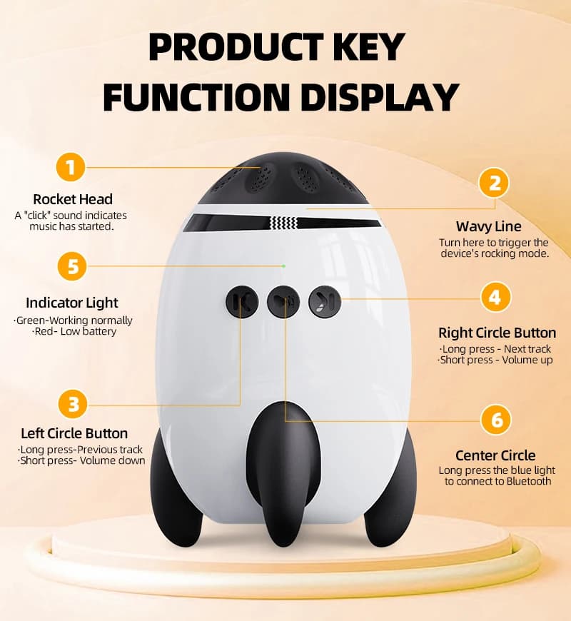 Rechargeable Baby Stroller Rocker