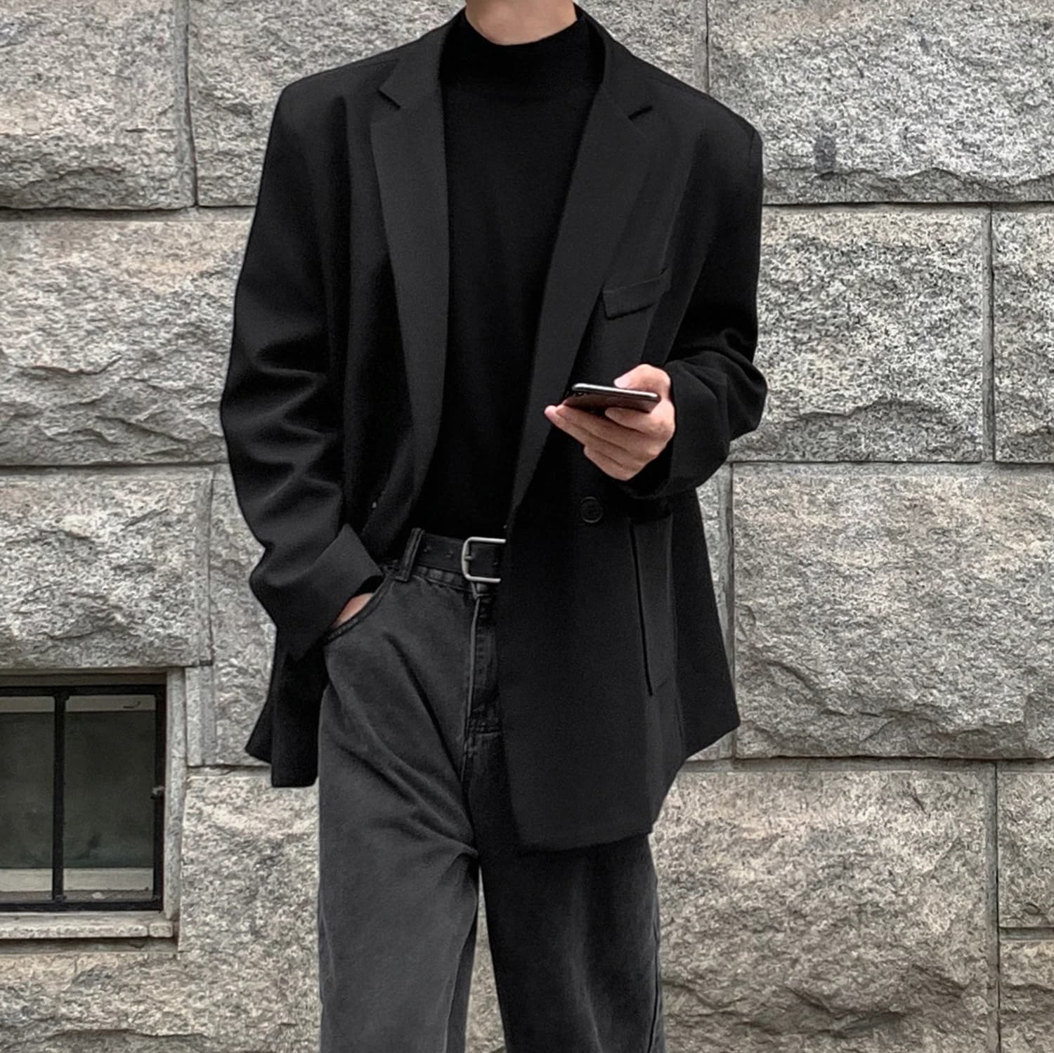Men's Casual Loose Blazer Jacket