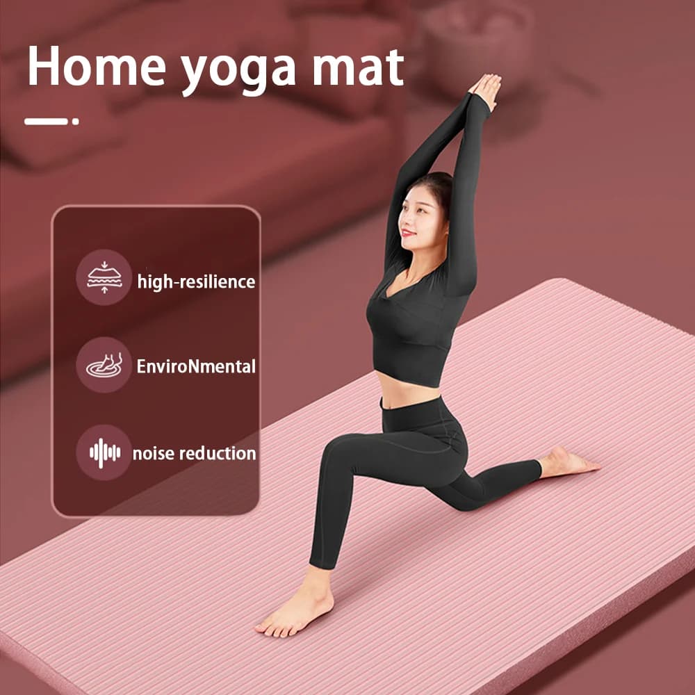 8mm NBR Yoga Mat with Carrying Strap