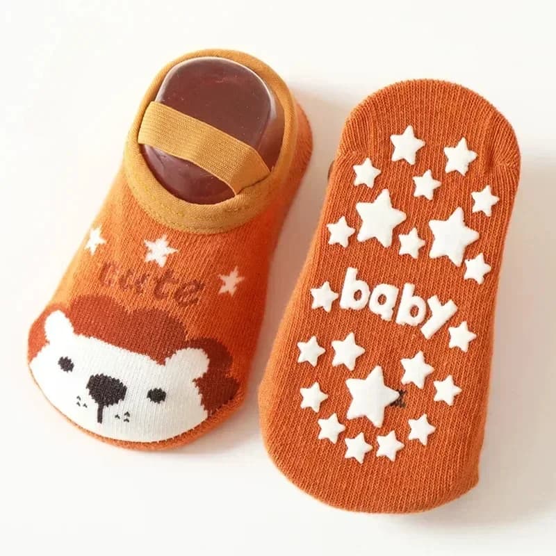 Kids Non-Skid Toddler Socks with Grip Sole