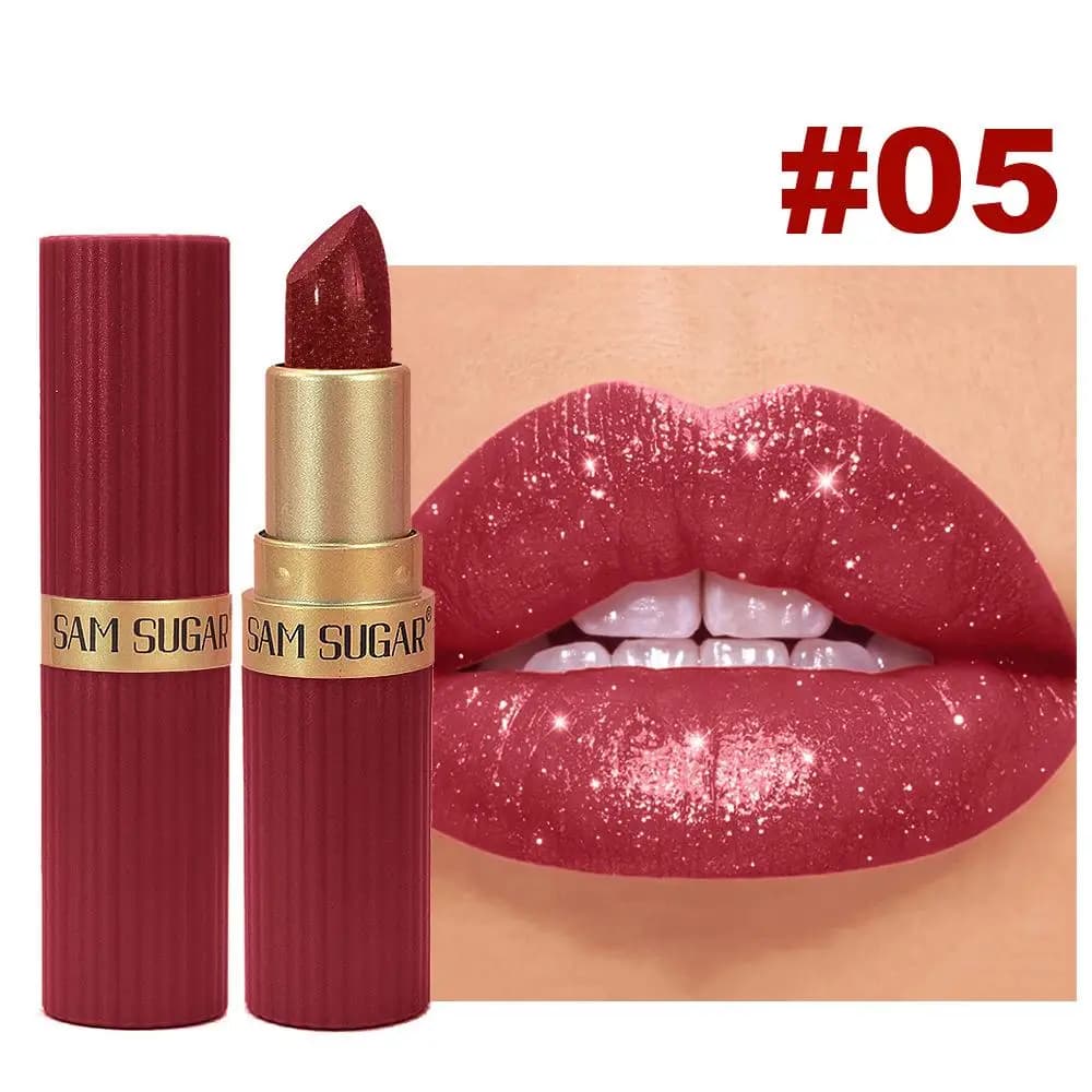 Glitter Lipstick in Nude Pink