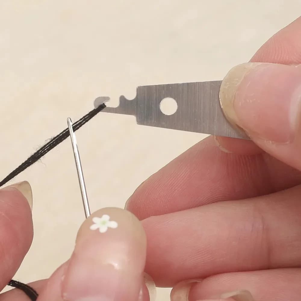 Big Eye Sewing Needle Set with Threading Tools