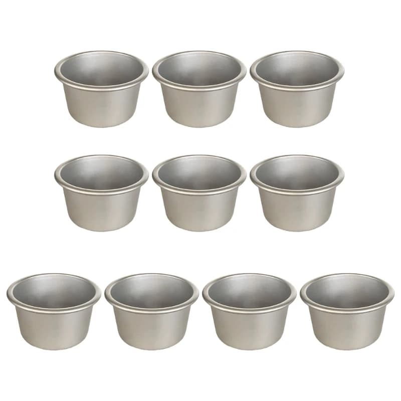 Nonstick Aluminum Muffin and Tart Molds, Pack of 10