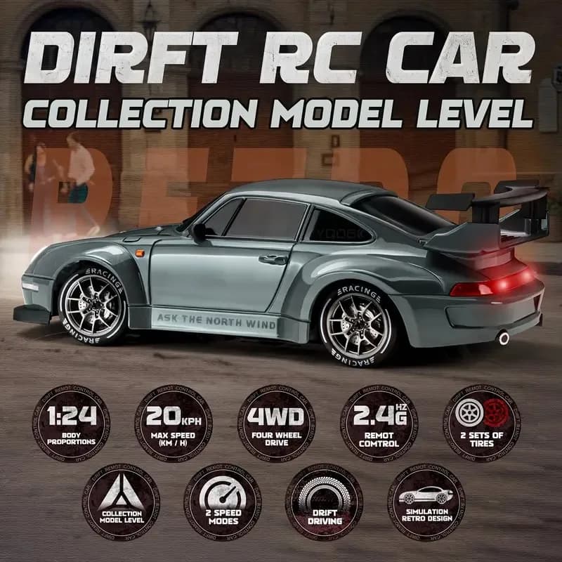 24 Speed Four-Wheel Drive RC Drift Car