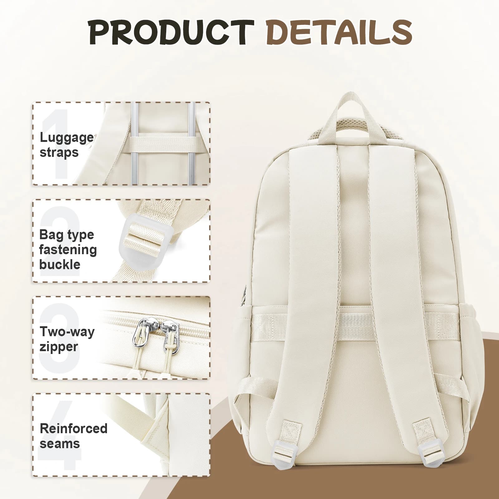 School Backpack with Laptop Compartment