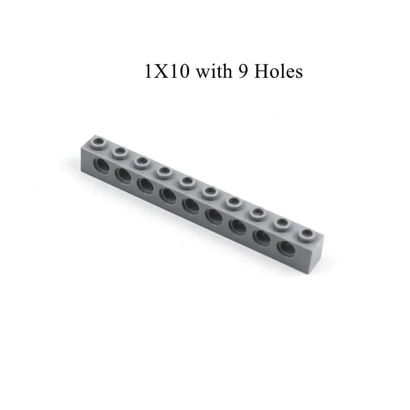 Technical Brick Beams 1x10 with Holes