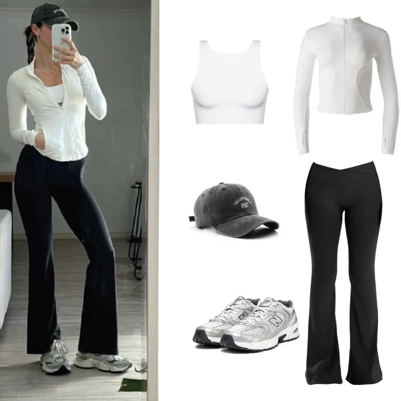 Gym Leggings Women High Waist Flared Pants Cross Waist Sport Tights Ladies Push Up Fitness Leggin Workout Clothes