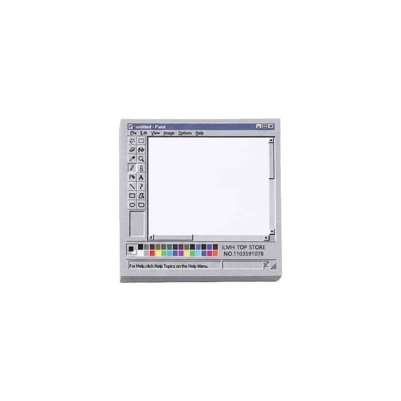 Retro Computer Paint Sticky Notes 50 Sheets