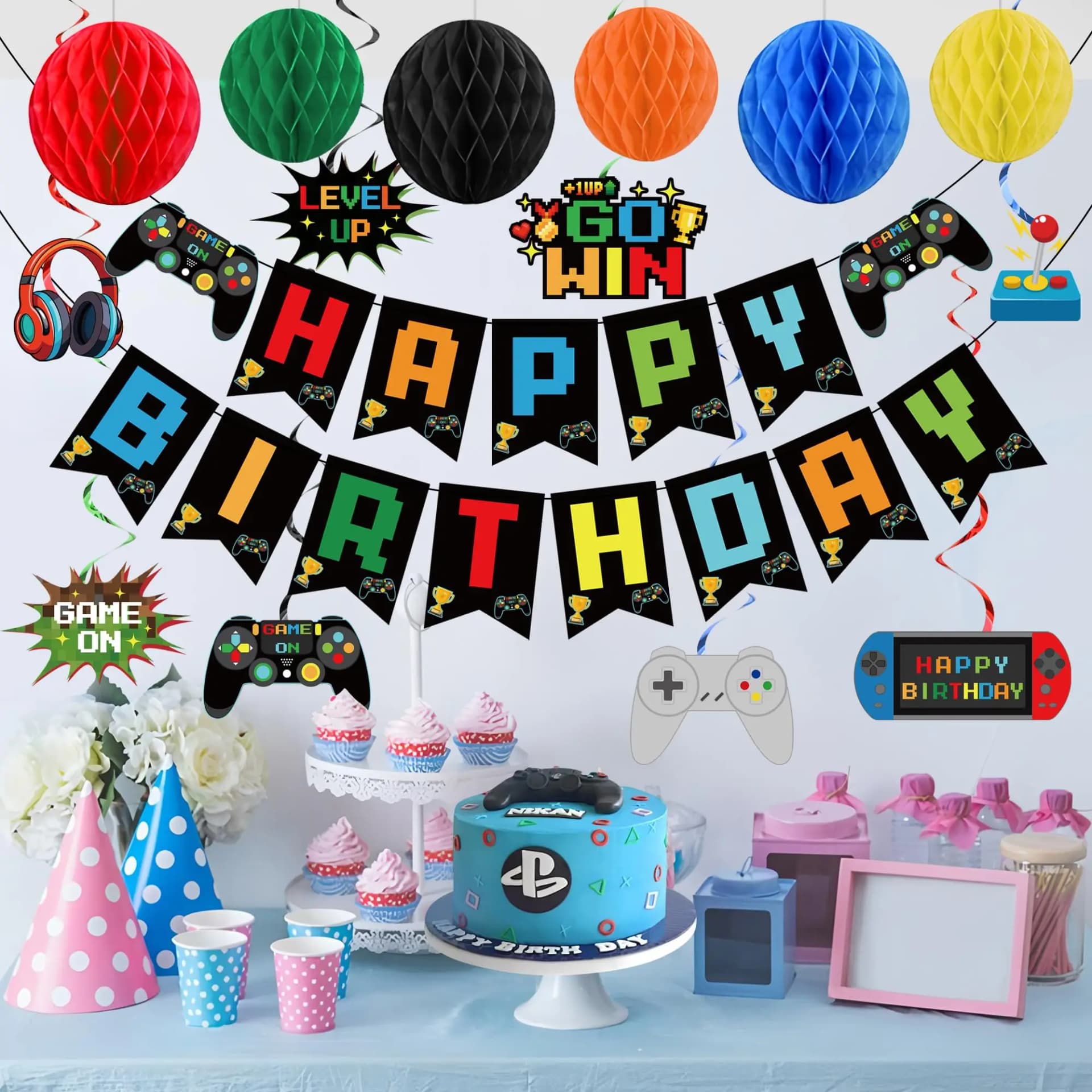 Video Game Birthday Party Decorations Kit