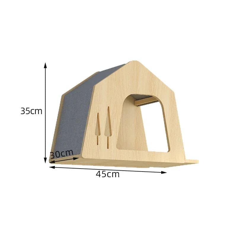 Wooden Wall Climbing Set for Cats