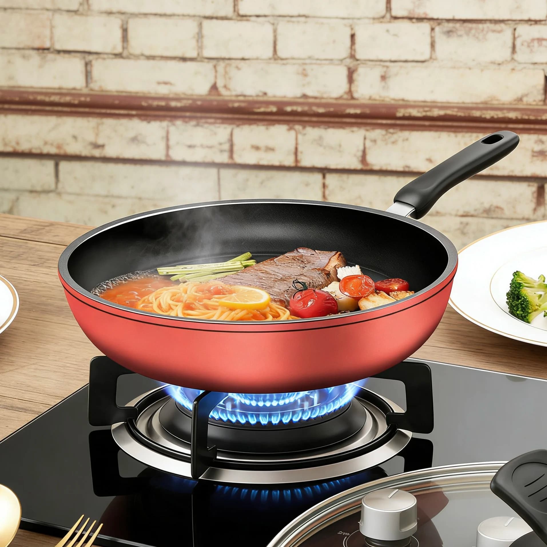 Non-Stick Frying Pan with Even Heat Distribution