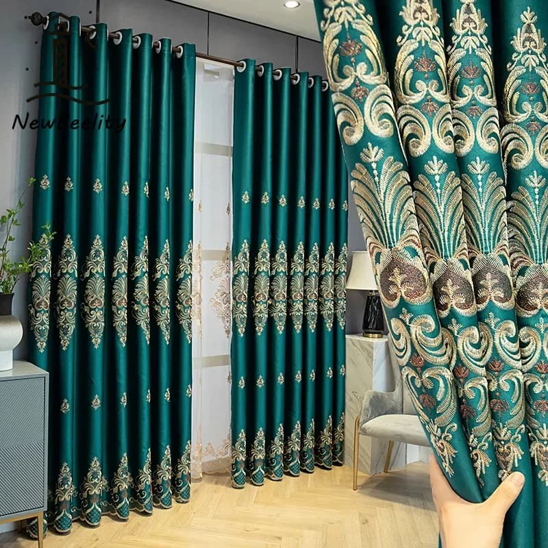 European Blackout Curtains with Heat Insulation