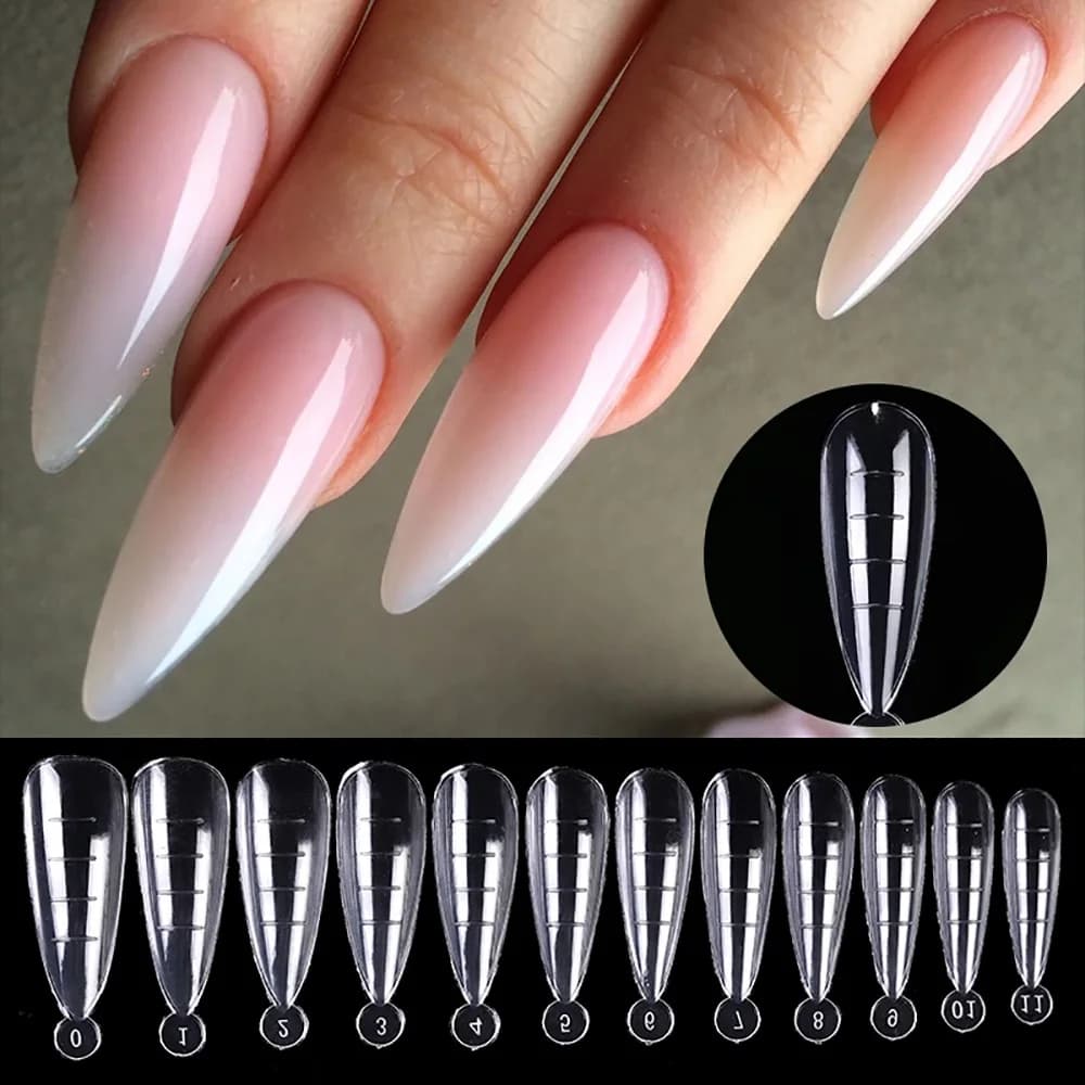 Nail Extension Forms, Clear, 100 Pack