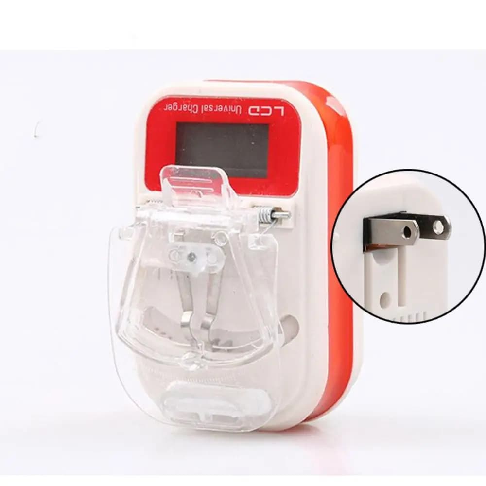 Portable Universal Battery Charger with LCD Display
