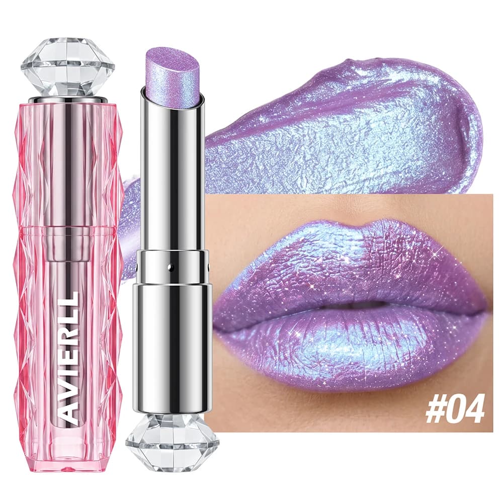 Color Shifting Glitter Lipstick with Shimmer