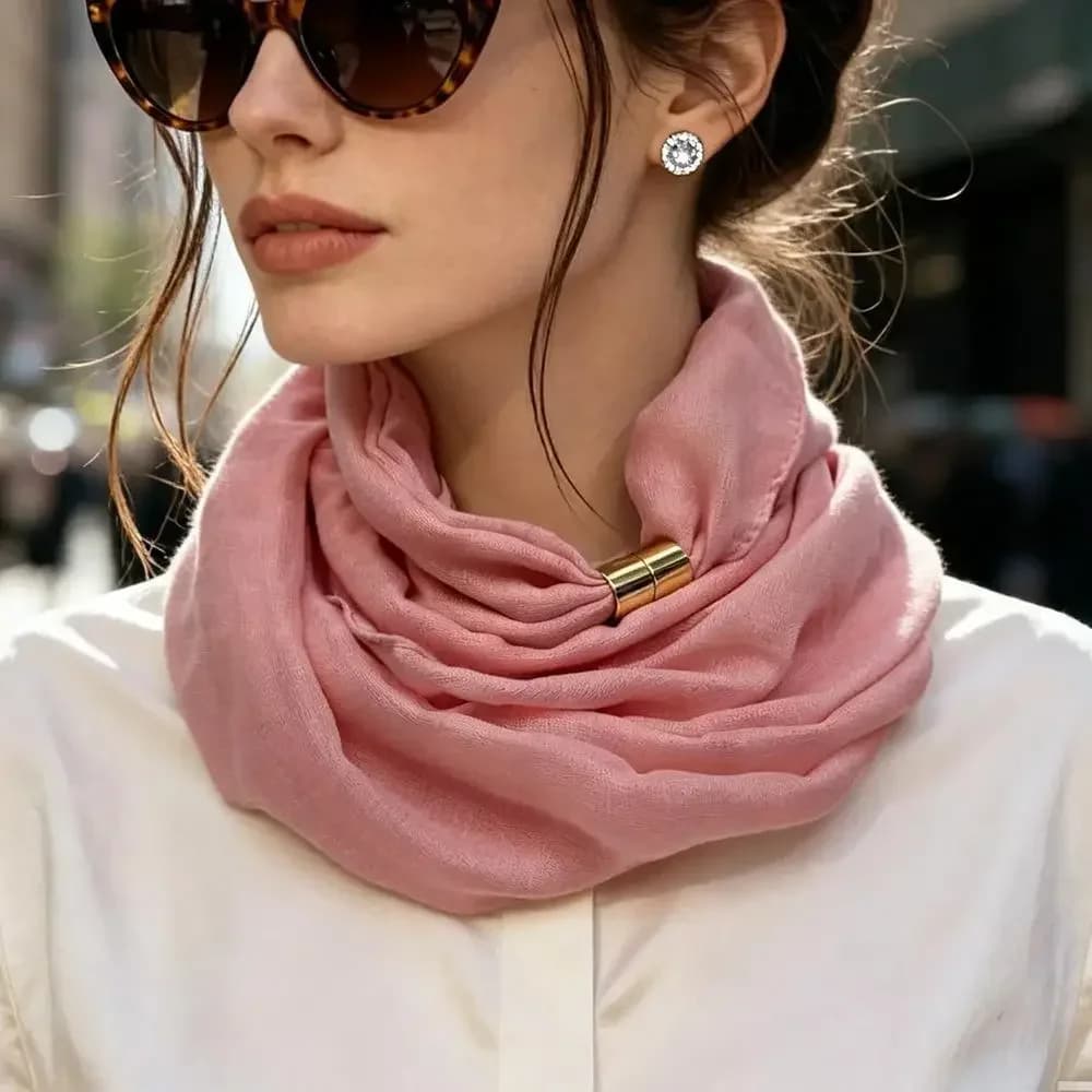 Lightweight Magnetic Clasp Neck Scarf
