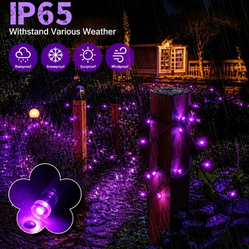 Solar LED String Light with 8 Modes