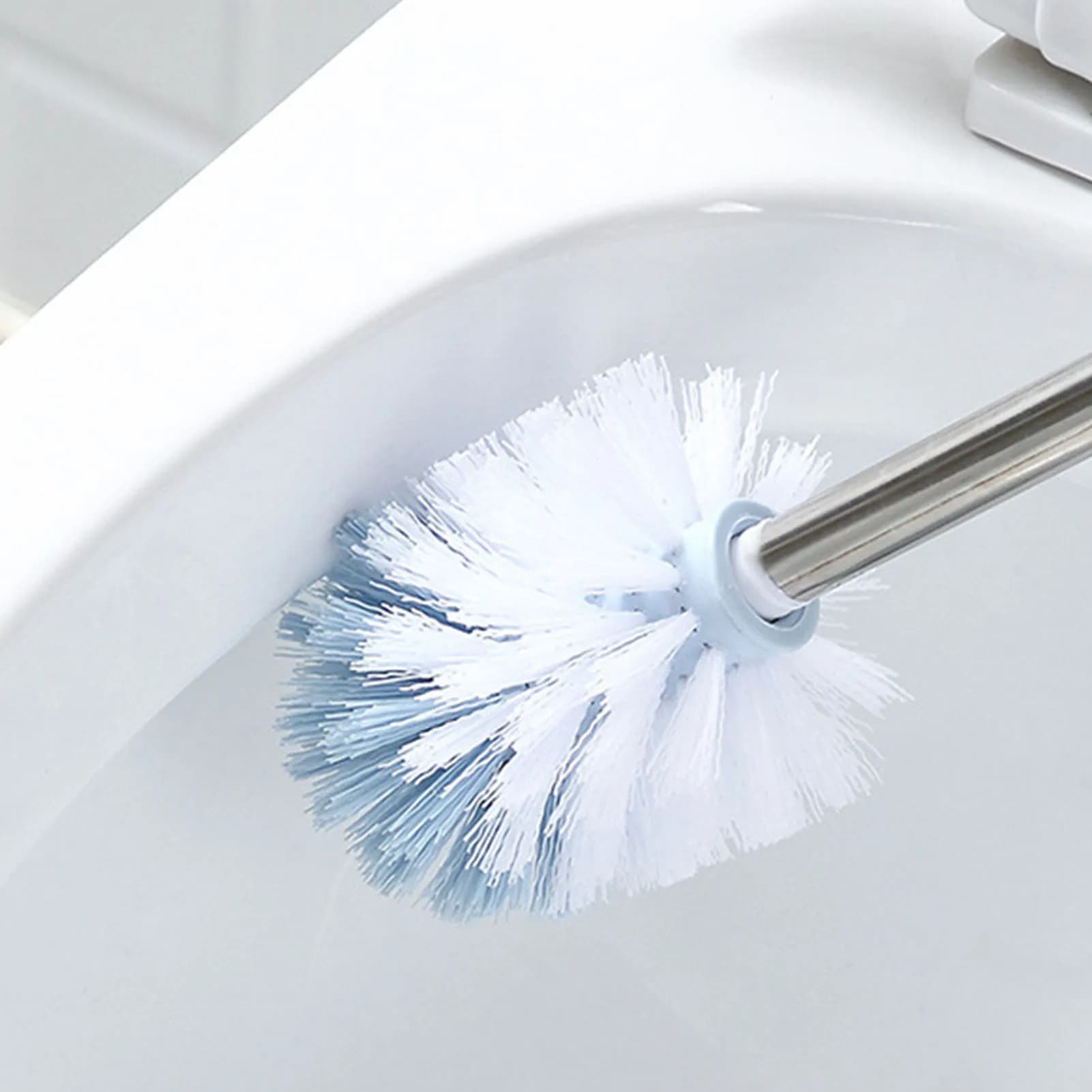 Stainless Steel Toilet Brush with Long Handle