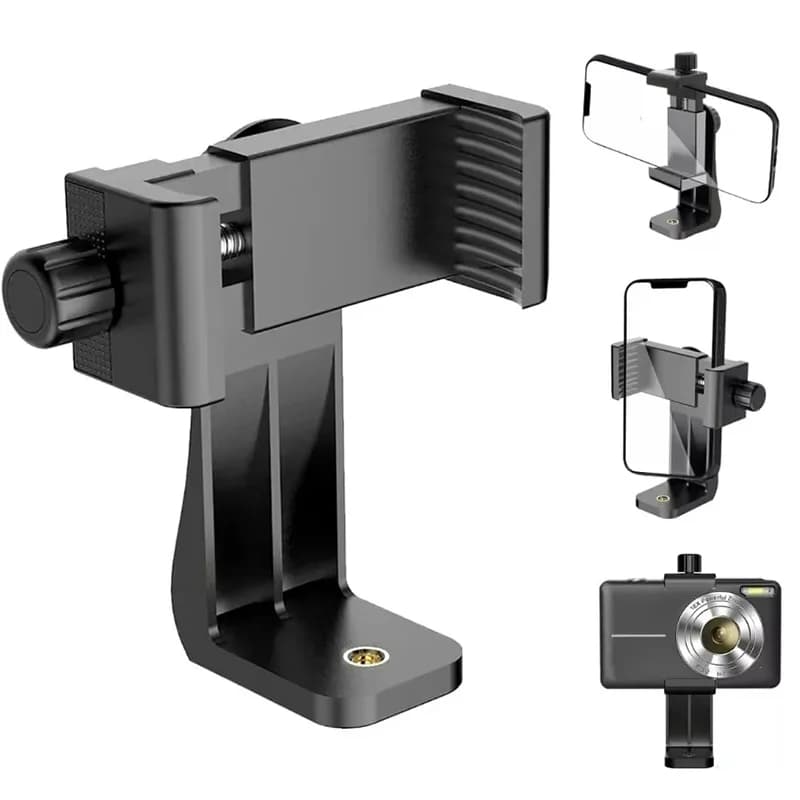 Photo Vlog Filming Accessories Portable Tripod Mount Cell Phone Clip For All Smartphones And Tripods Office Desk Live Broadcast