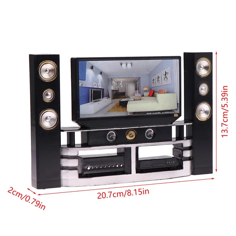 Dollhouse Miniature TV Set