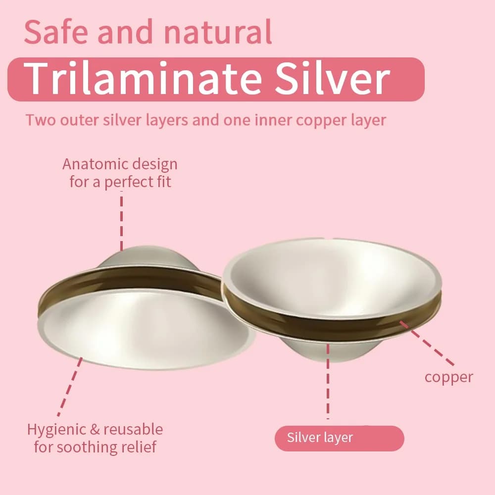 Silver Nursing Cups for Cracked Nipples
