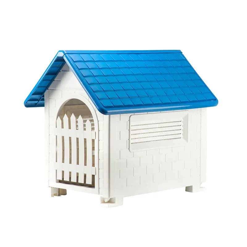 Outdoor Indoor Dog House with Rainproof Cover