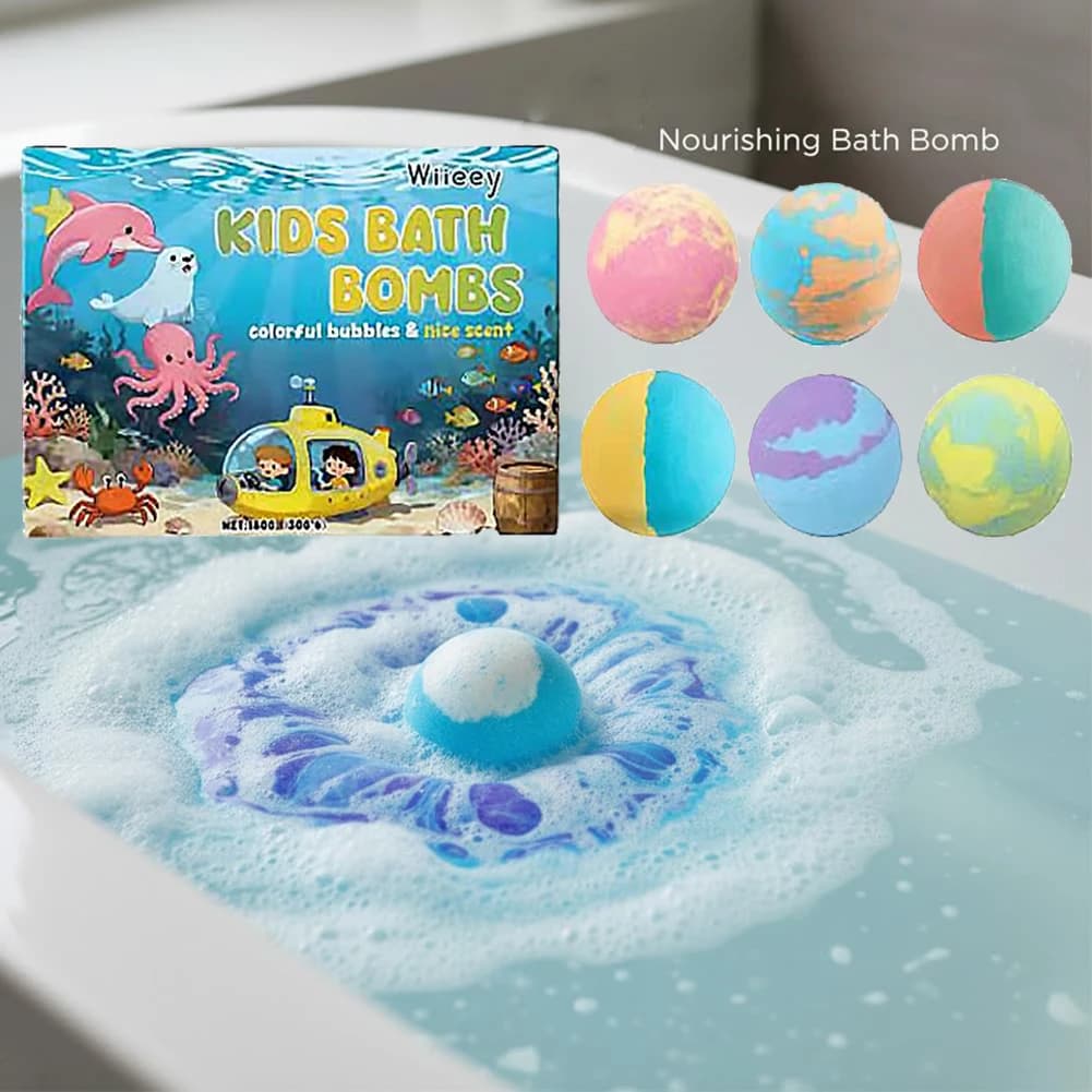 Kids Colorful Bath Bombs Set