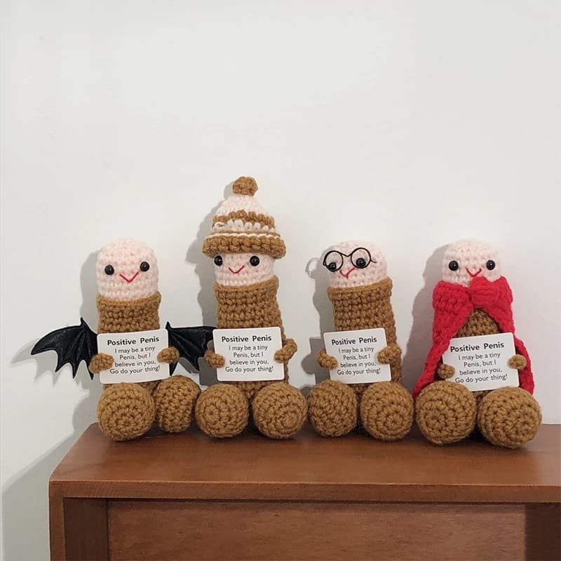 Crocheted Emoticon Desk Ornament