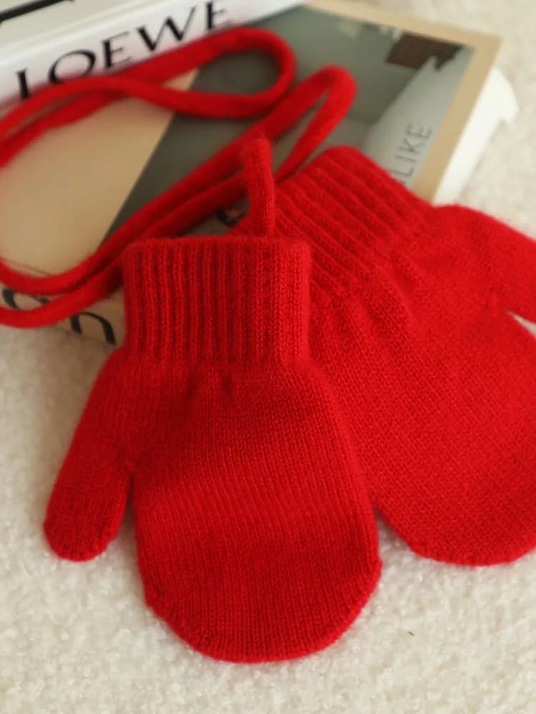 Baby Cashmere Knitted Mittens for Toddlers