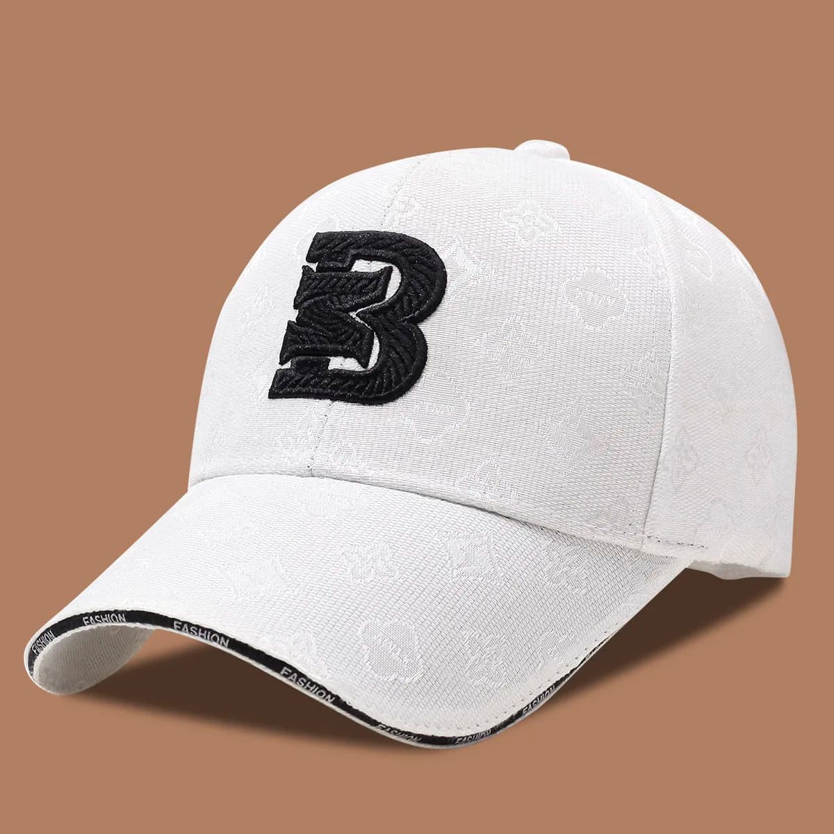 Unisex Baseball Cap with Abstract Embroidery