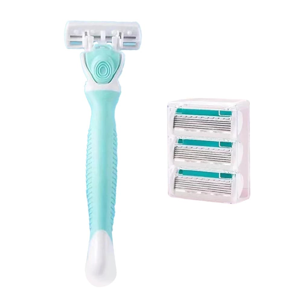 Women's Multi-Blade Razor With Replaceable Heads