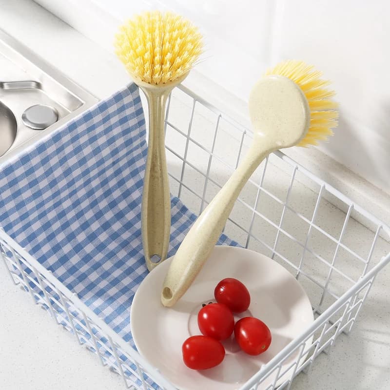 Cleaning Brush Household Decontamination Pot Washing Dishwashing Brush Hanging Sink Stove Long Handle Cleaning Tools