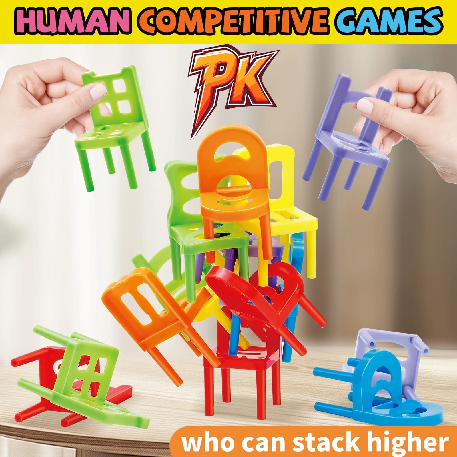 Chair Stacking Toy Building Blocks Set