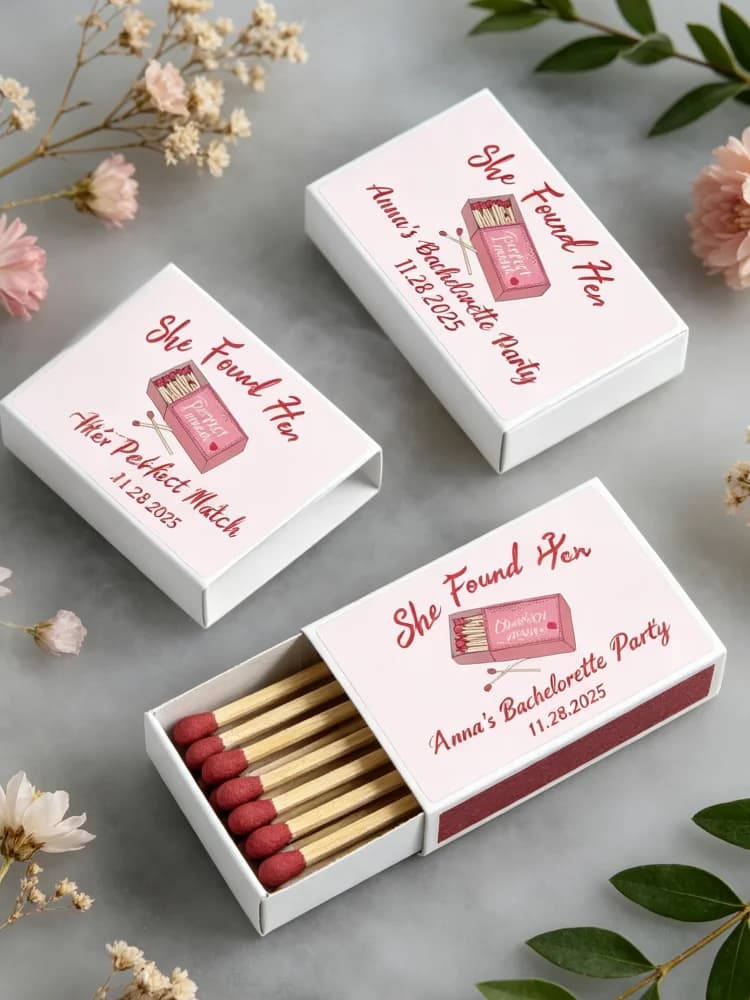 Personalized She Found Her Perfect Match Matchboxes