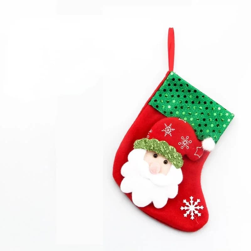 Santa Claus Christmas Stockings Plush Toys 12-Pack