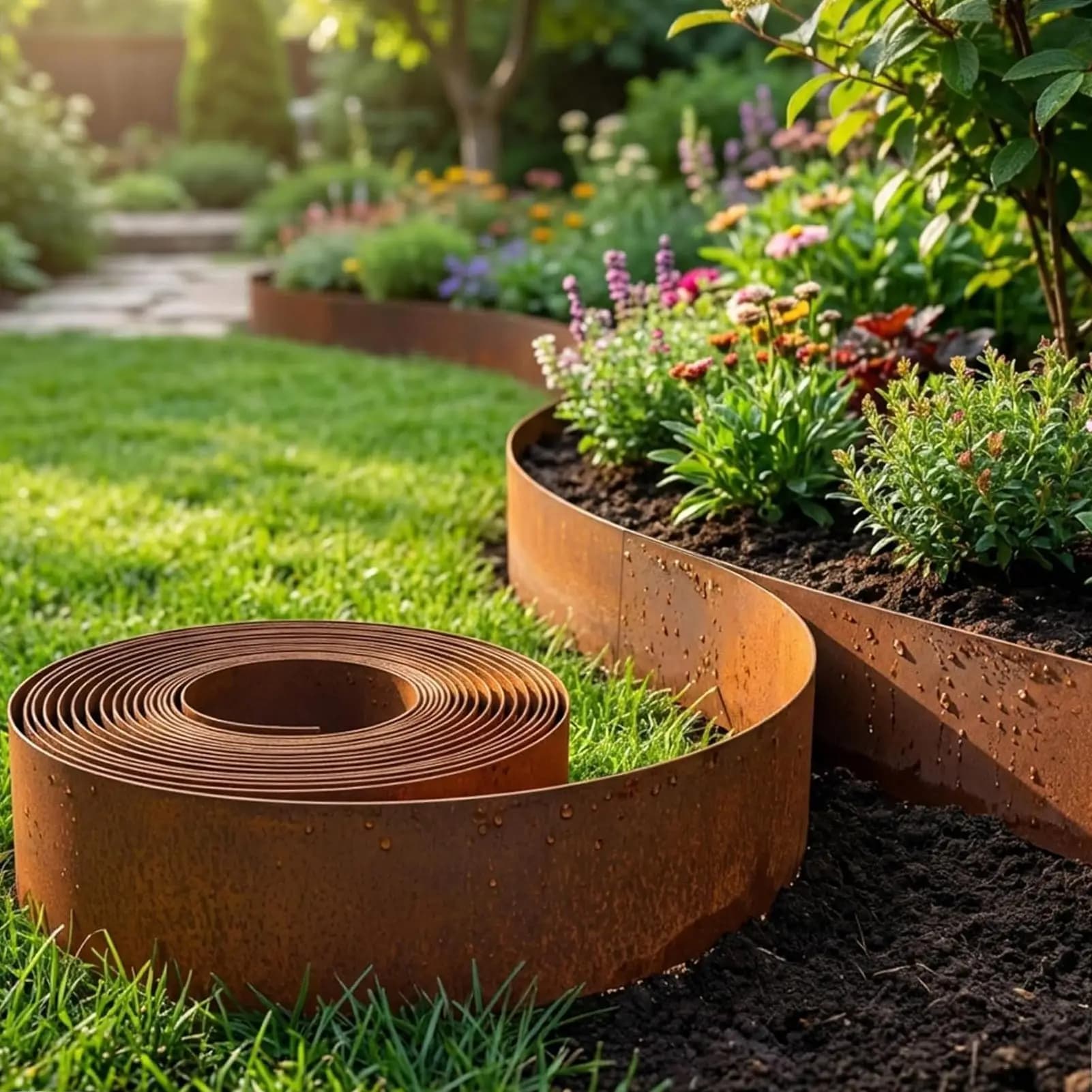 Metal Garden Border Lawn Edging