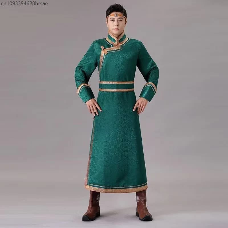 Mongolian Traditional Ethnic Grassland Robe