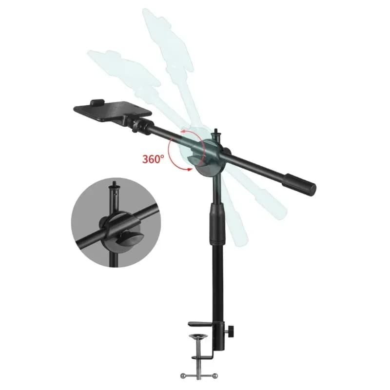 Horizontal Articulated Arm Phone Tripod Stand