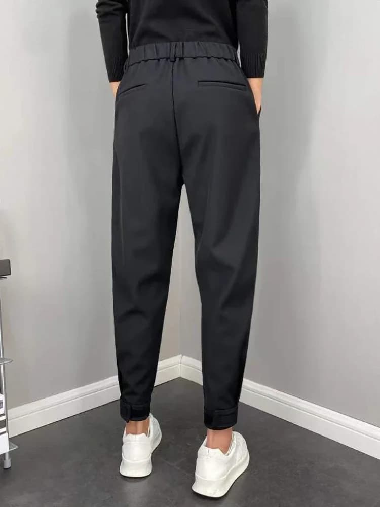 Men's Draped Fluid Dress Trousers
