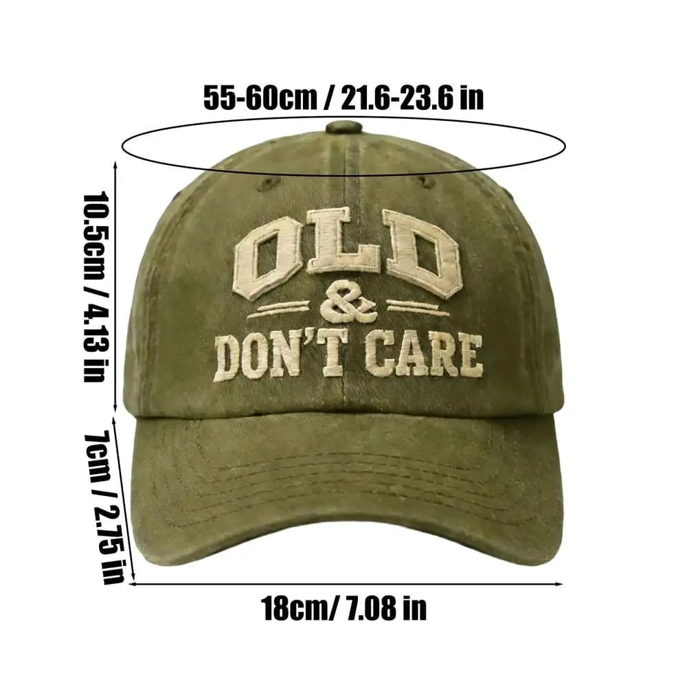 Don't Care Embroidered Vintage Baseball Cap