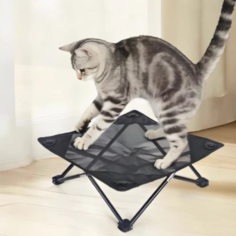 Foldable Elevated Pet Cot Breathable Mesh