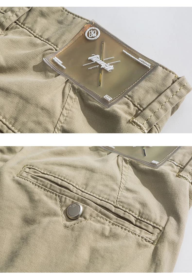 Men's Straight Casual Cotton Work Pants
