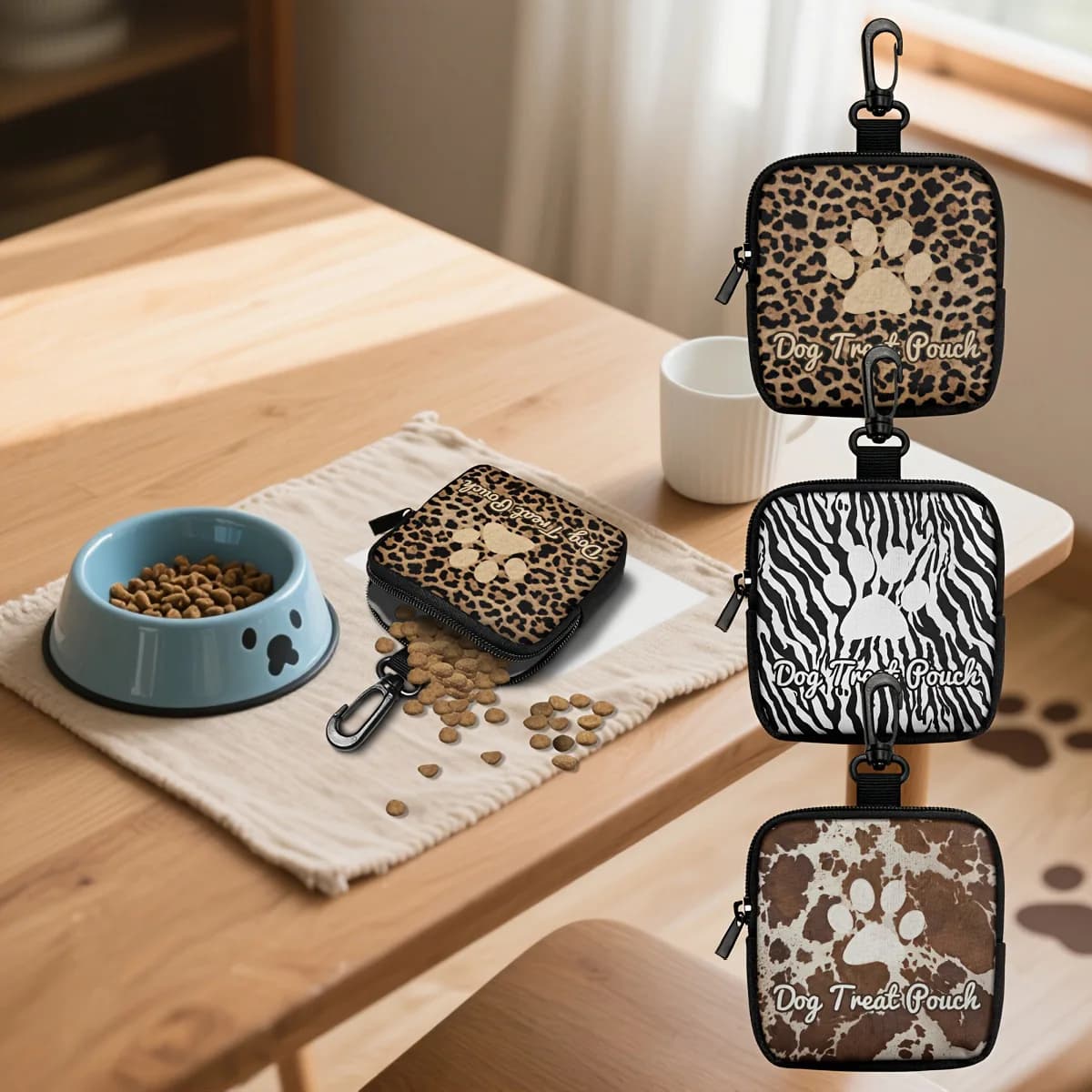 Pet Treat Training Pouch with Clip